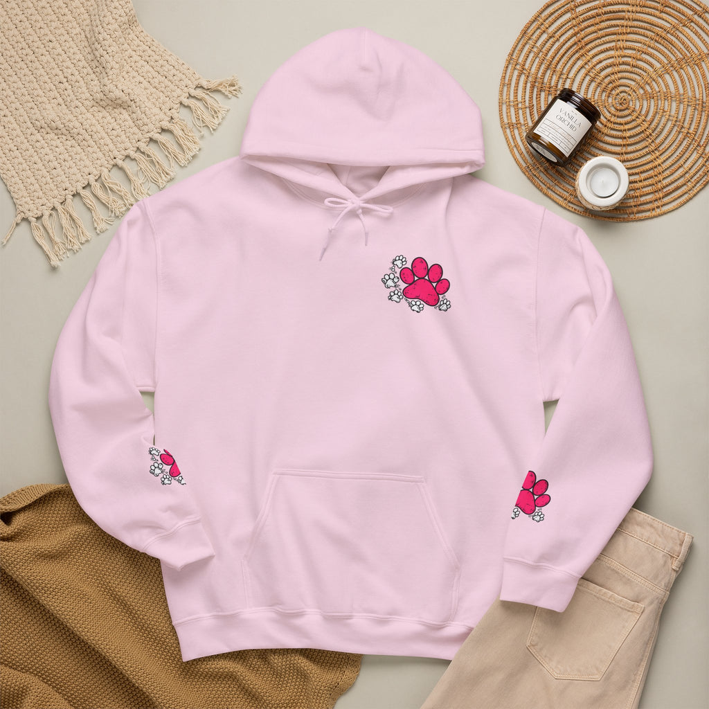 My Shadow Has Four Legs and a Tail Paw Print Hoodie