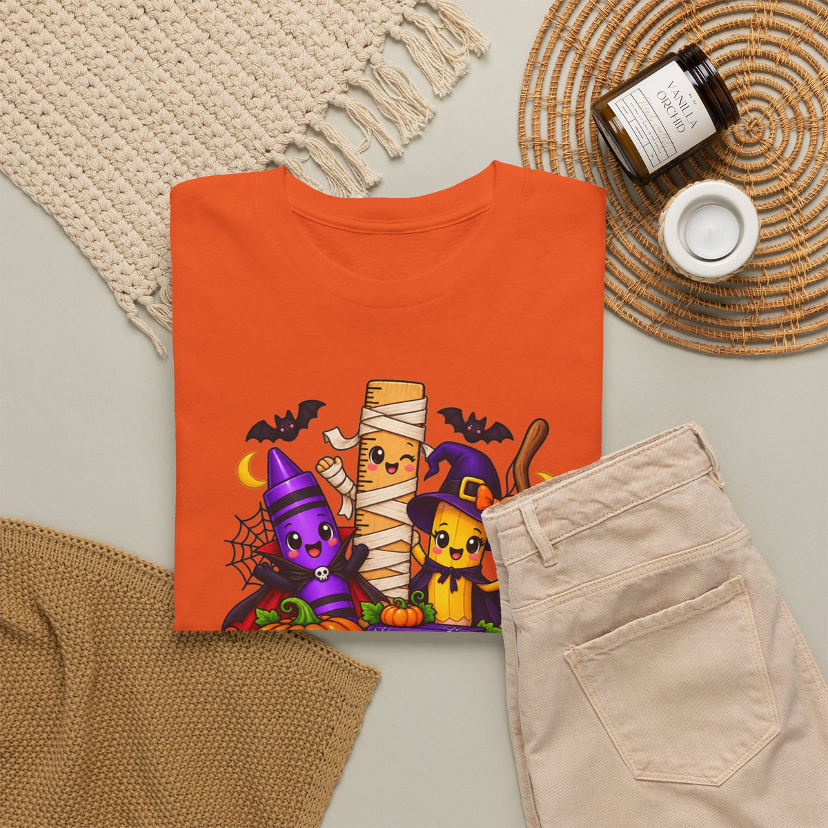 Halloween Teacher Tee — "What A Boo-tiful Day To Learn" Kids' Classroom Shirt