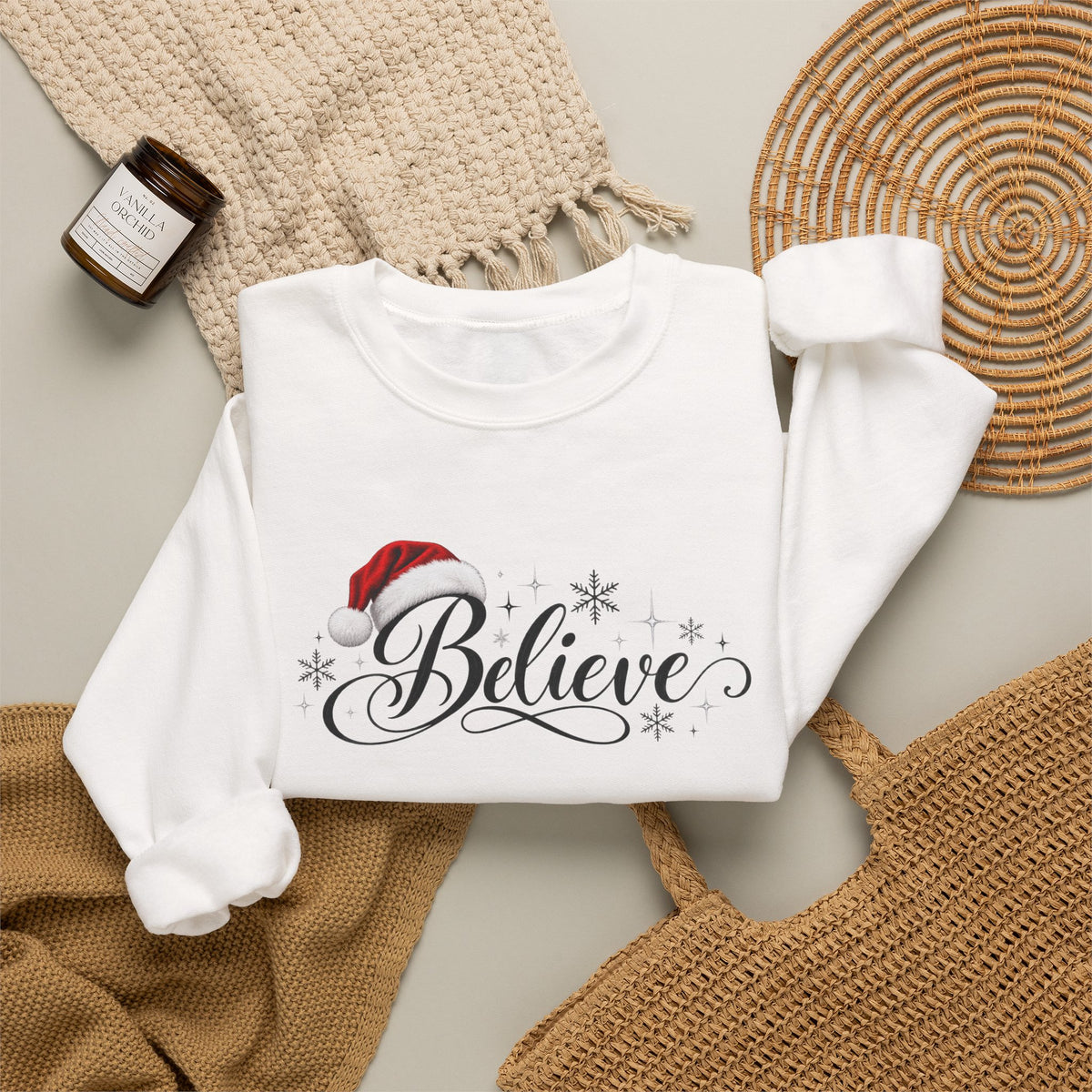 Believe Christmas Crewneck Sweatshirt
