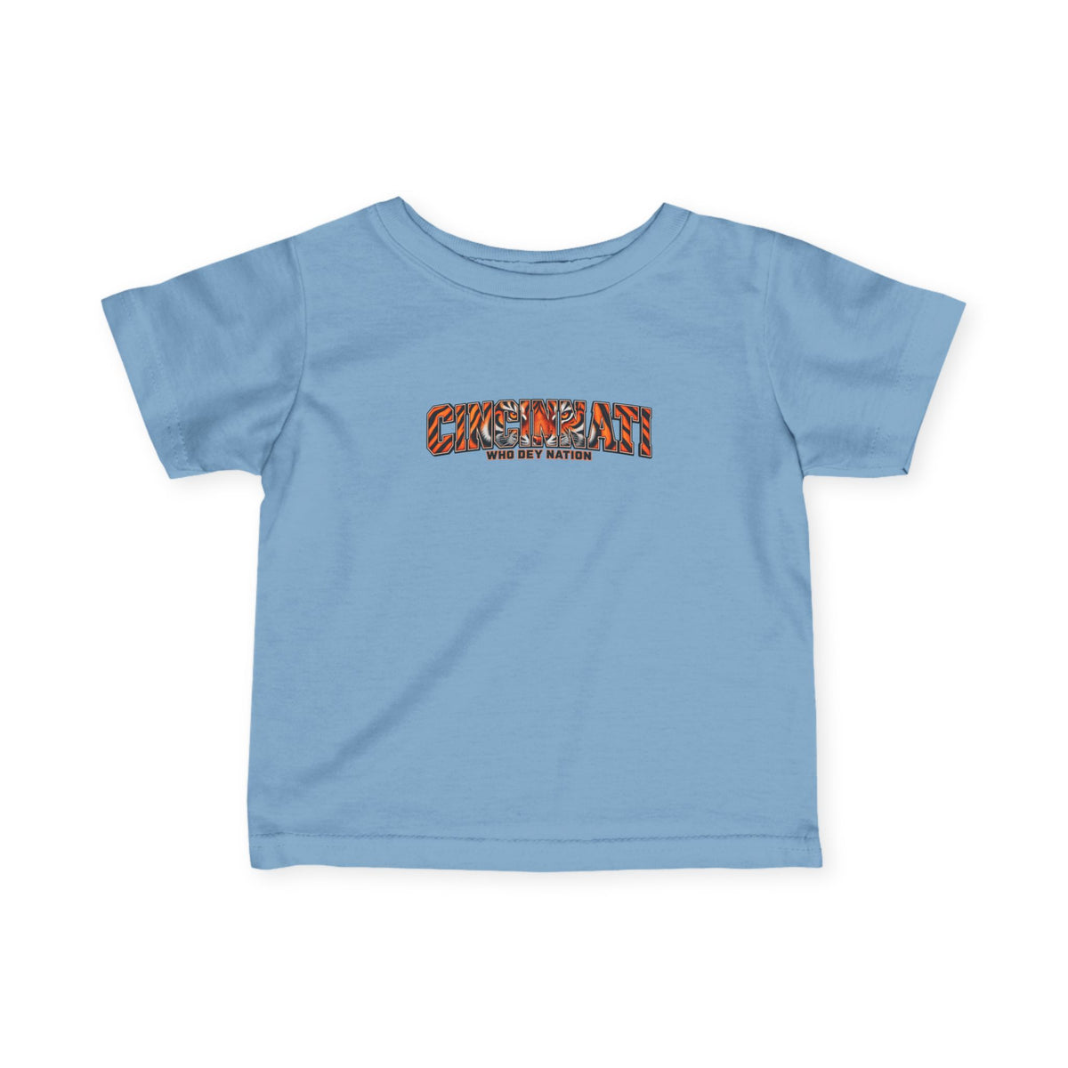 Infant Tee — "CINCINNATI" Tiger Print Baby Shirt