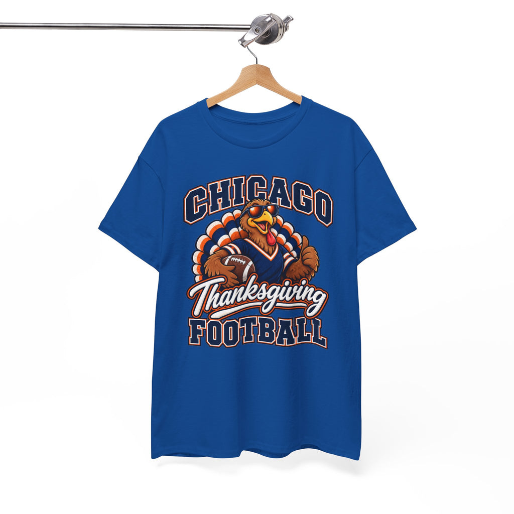 Chicago Thanksgiving Football T-Shirt — Turkey Mascot Game Day Tee