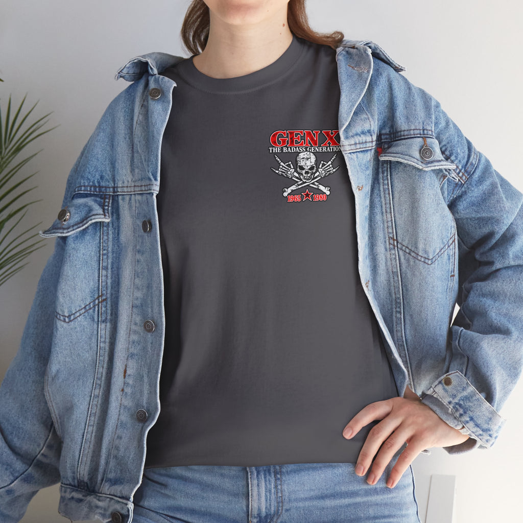 Gen X T‑Shirt — "The Badass Generation" Skull & Crossbones Retro Tee