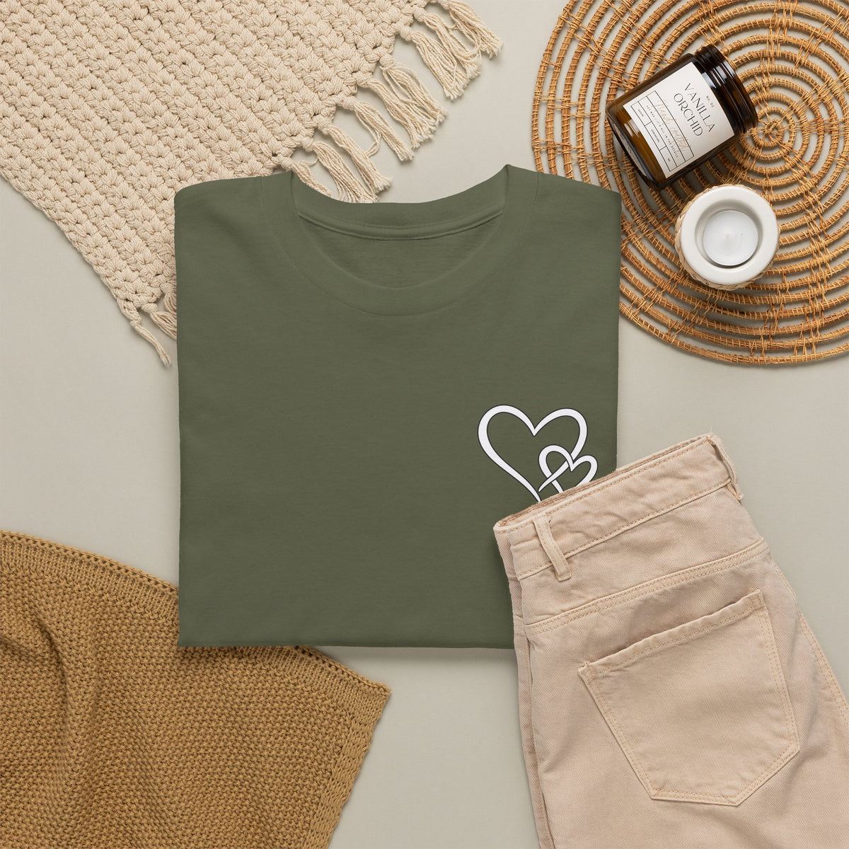 Inspirational Heart T-Shirt – "To the Person Behind Me: You Are Amazing, Beautiful and Enough" Motivational Tee