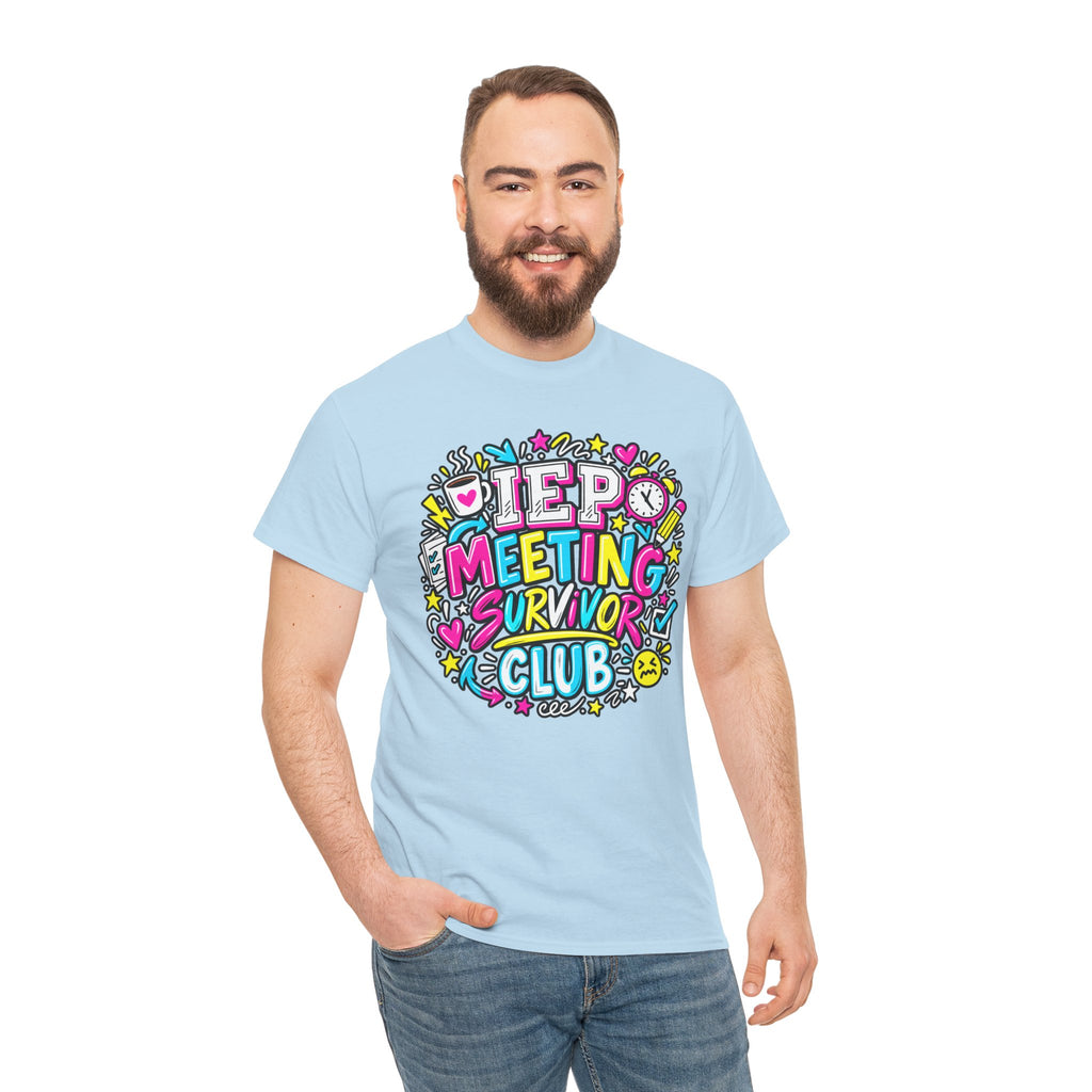 Video Meeting Survivor Club T-Shirt — Funny Remote Work Tee