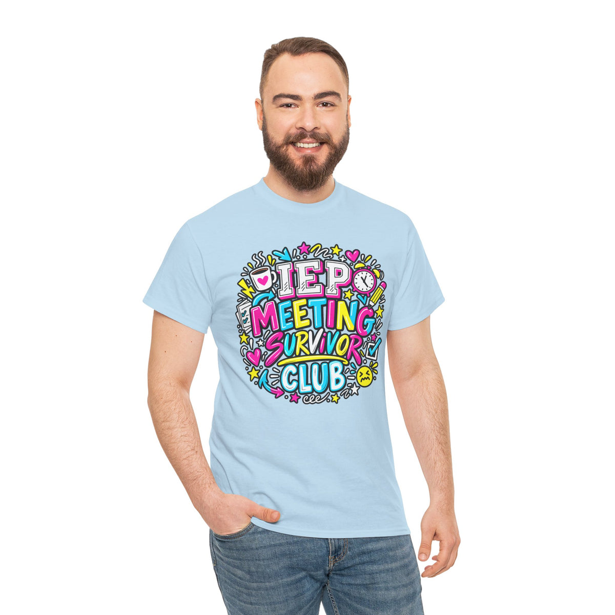 Video Meeting Survivor Club T-Shirt — Funny Remote Work Tee