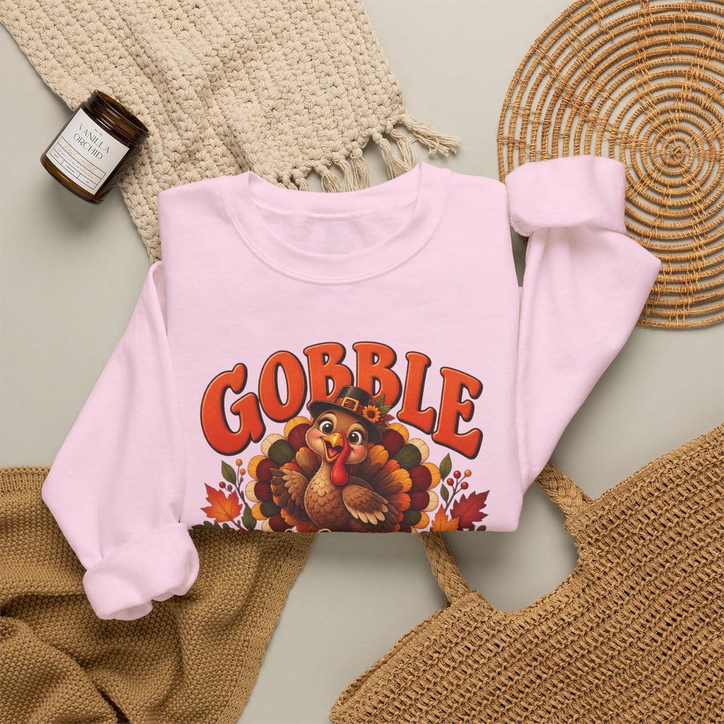 Thanksgiving Turkey 'Gobble Till You Wobble' Crewneck Sweatshirt