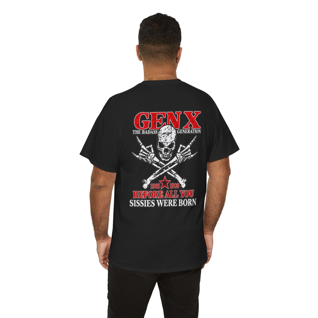 Gen X T‑Shirt — "The Badass Generation" Skull & Crossbones Retro Tee