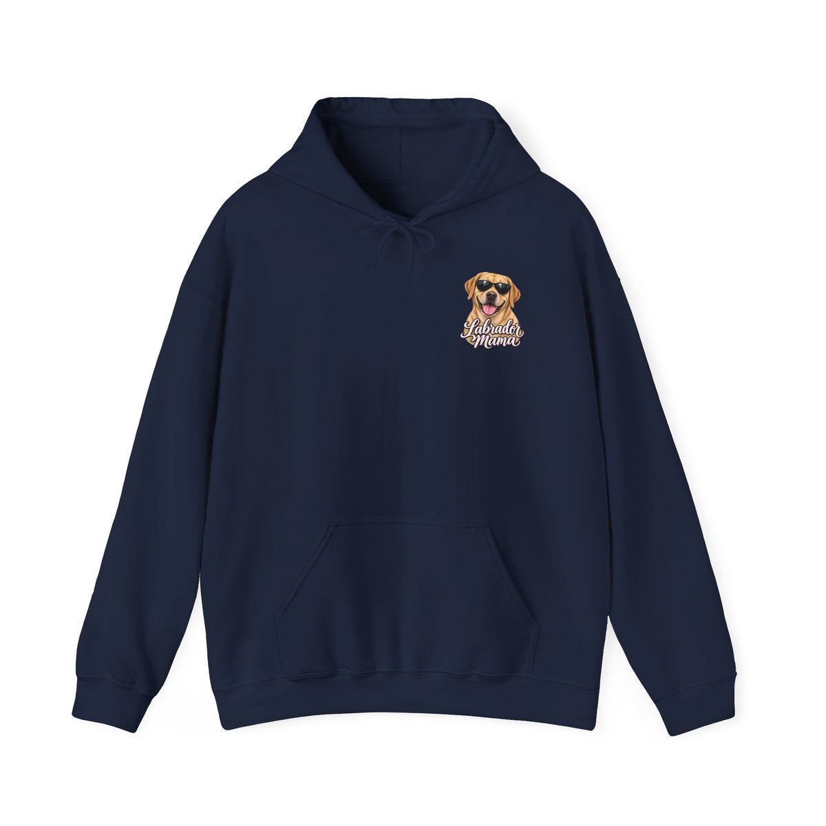 Labrador Mama Hoodie — Dog Mom Sweatshirt with Cute Sunglasses Lab Design