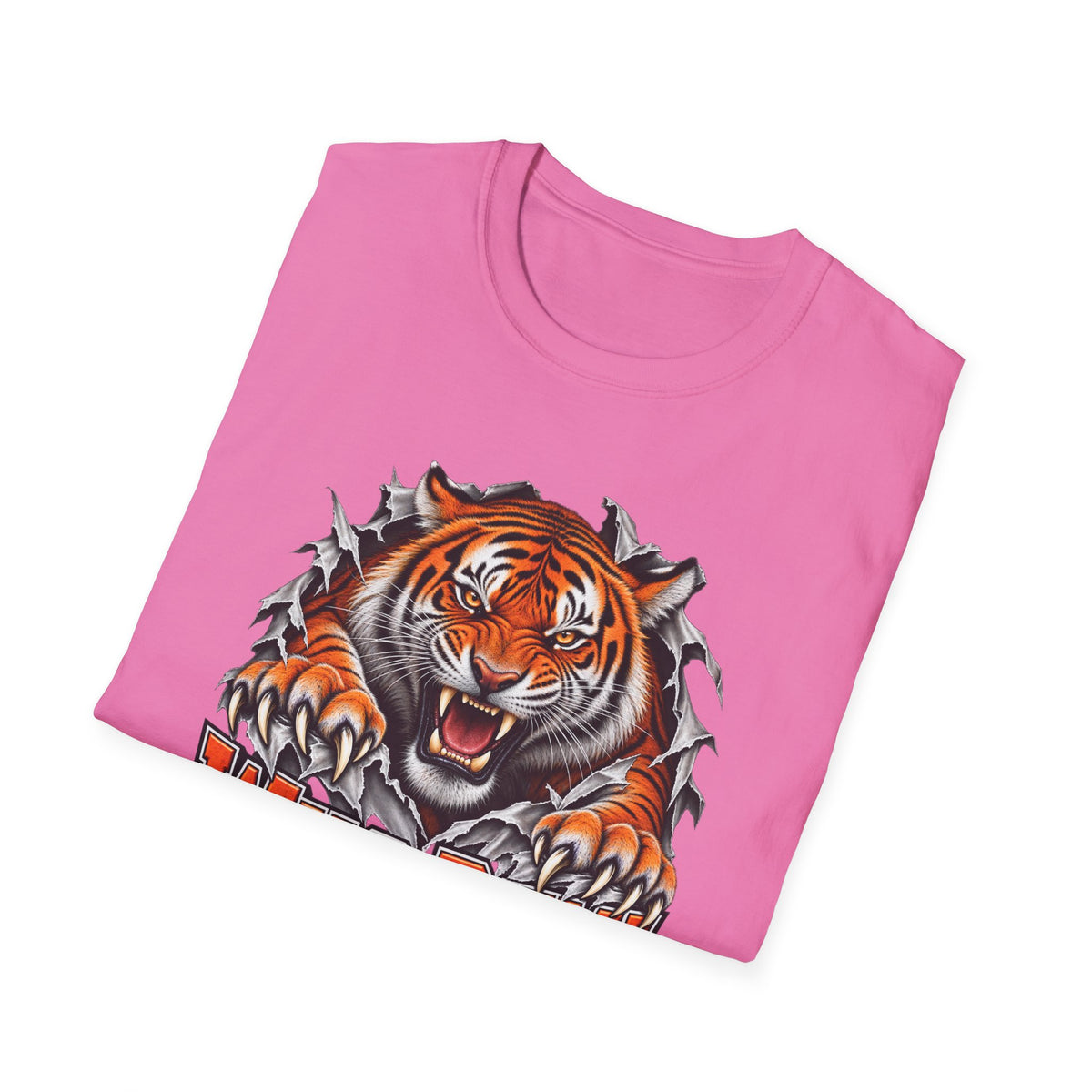 Tiger Graphic T-Shirt — "Who Dey!" Fierce Roaring Design