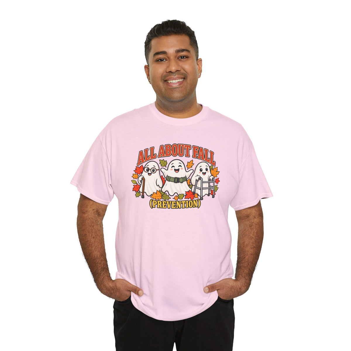 All About Fall (Prevention) Ghost Tee — Cute Halloween Autumn T-Shirt