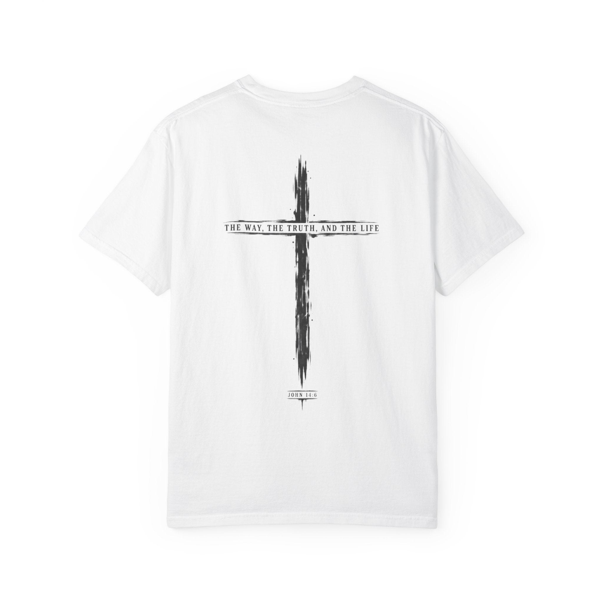 Christian Cross T-Shirt — 'The Way, The Truth, The Life' Religious Tee