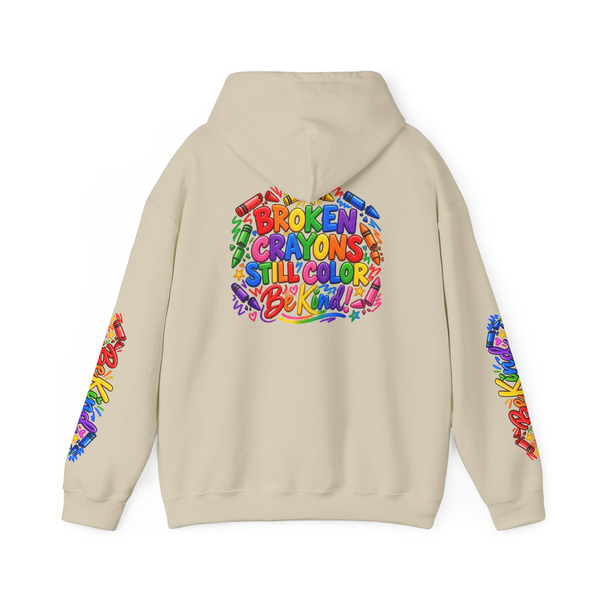 Broken Crayons Still Colorful Rainbow Art Hoodie