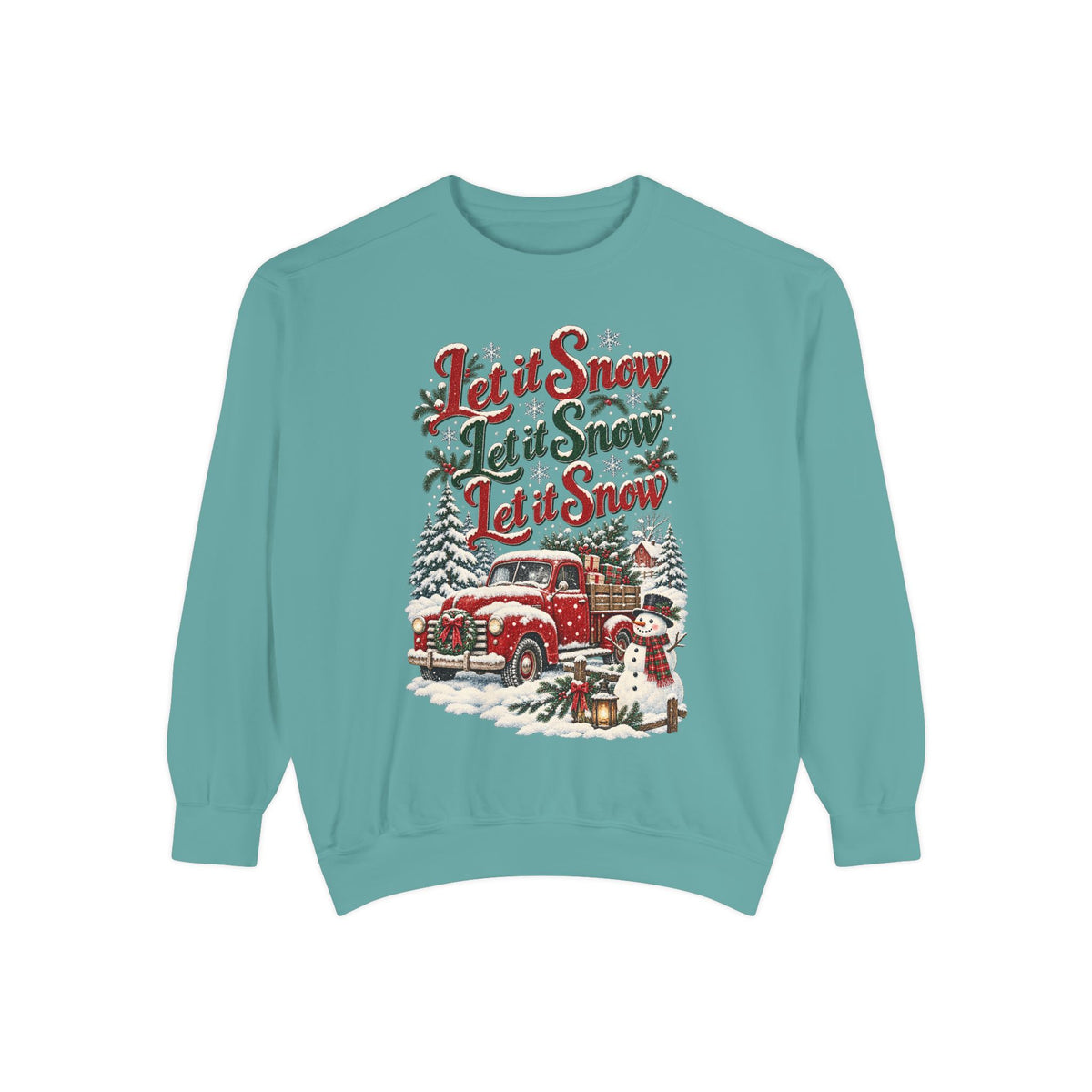 Let It Snow Vintage Truck Sweatshirt