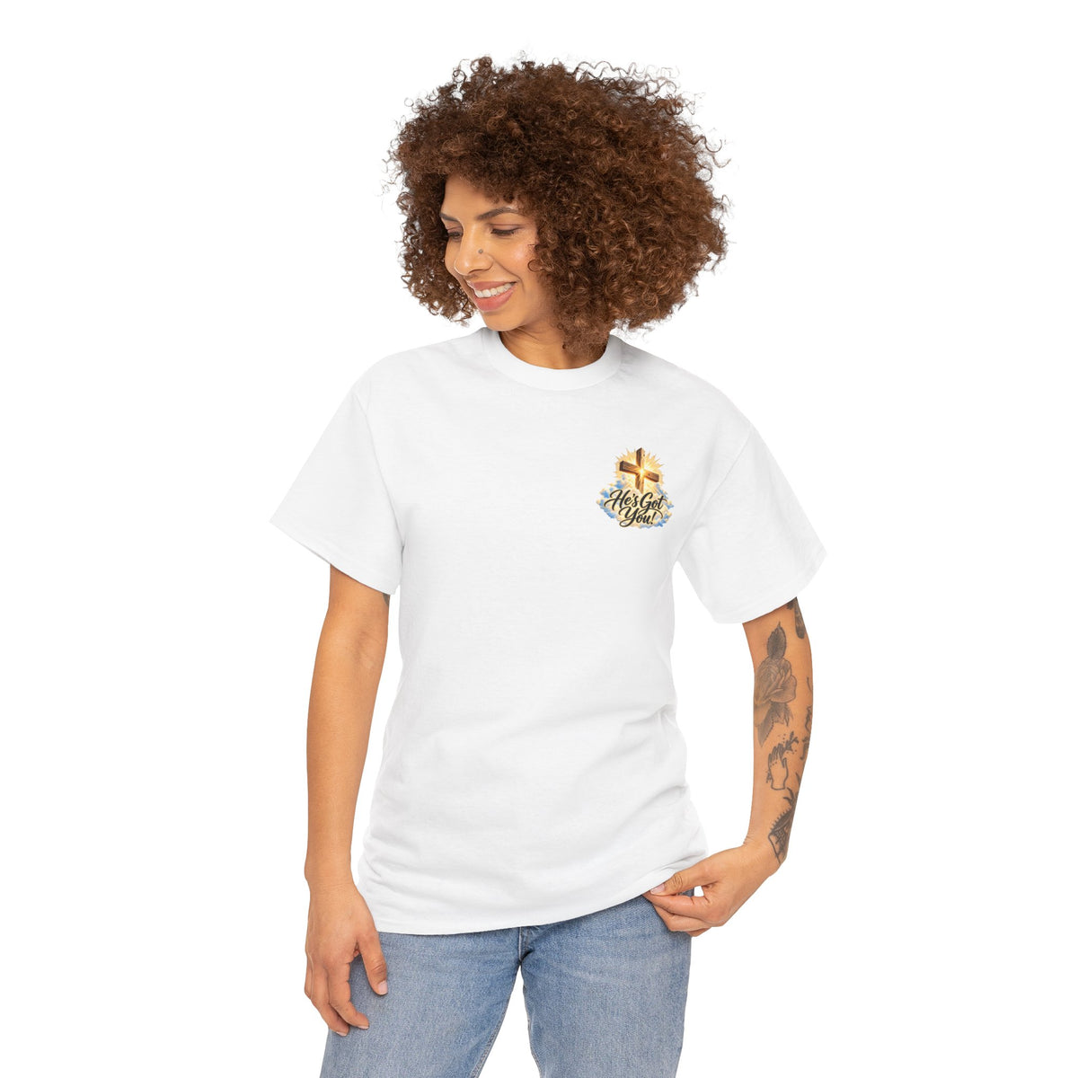 Don't Overthink It He's Got You Tee — Christian Cross Inspirational T‑Shirt