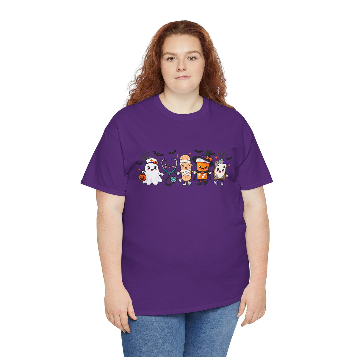 Halloween Candy Characters Tee — Cute Trick-or-Treat Ghosts & Candy Corn Shirt