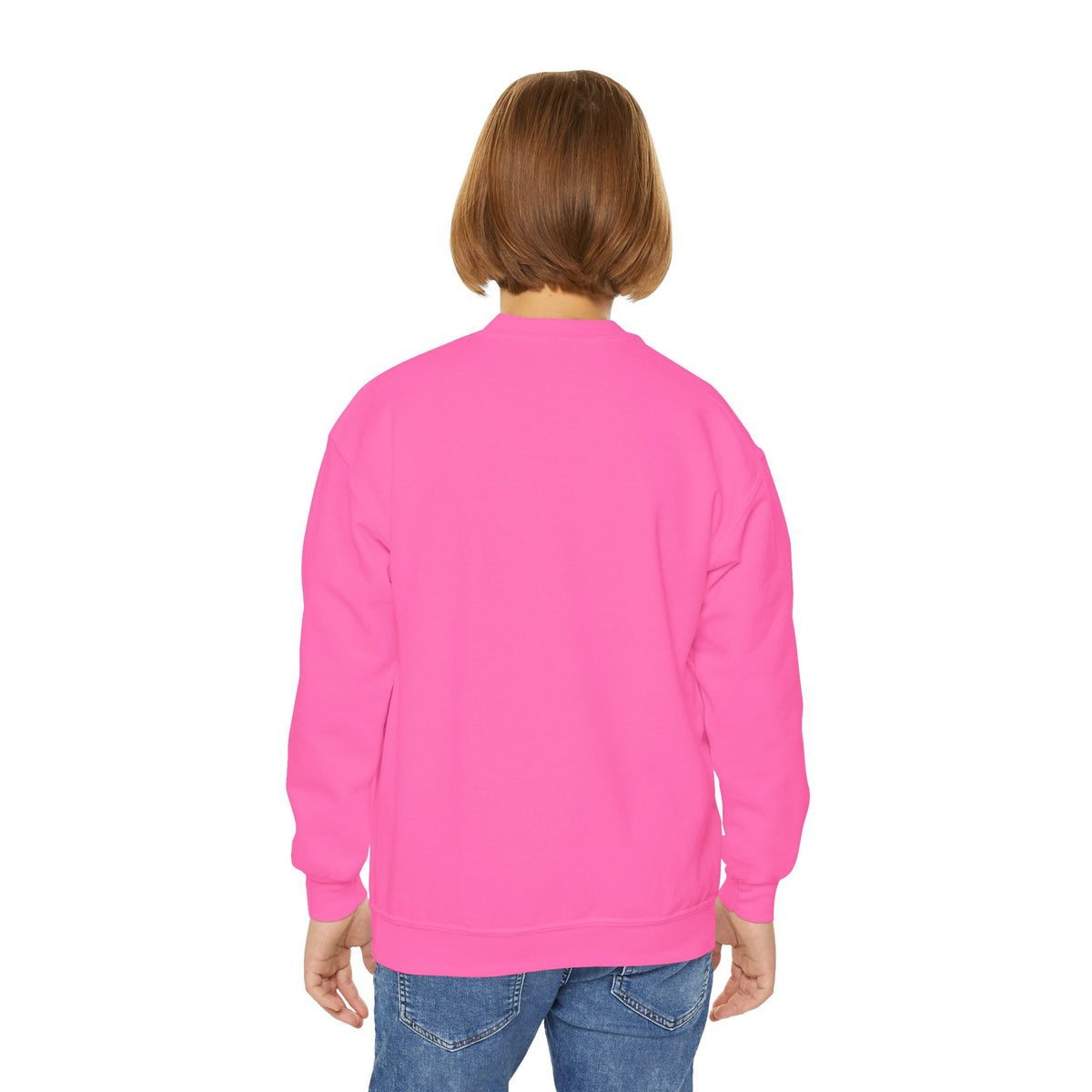 Youth Crewneck Sweatshirt — Cute Smiley "Stay Sweet" Graphic, Kids Cozy Pullover