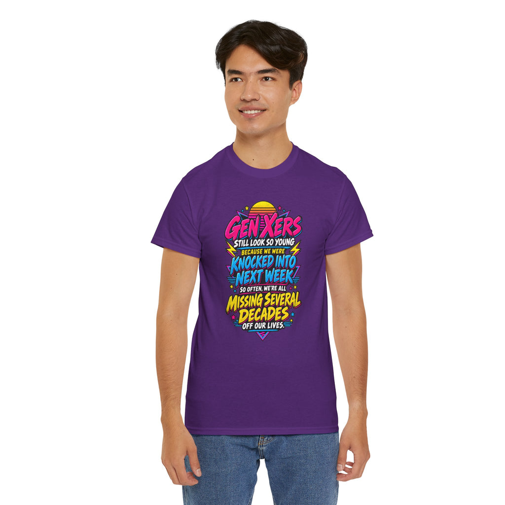 Gen Xers Retro Graphic Tee — “Still Look So Young… Missing Several Decades”