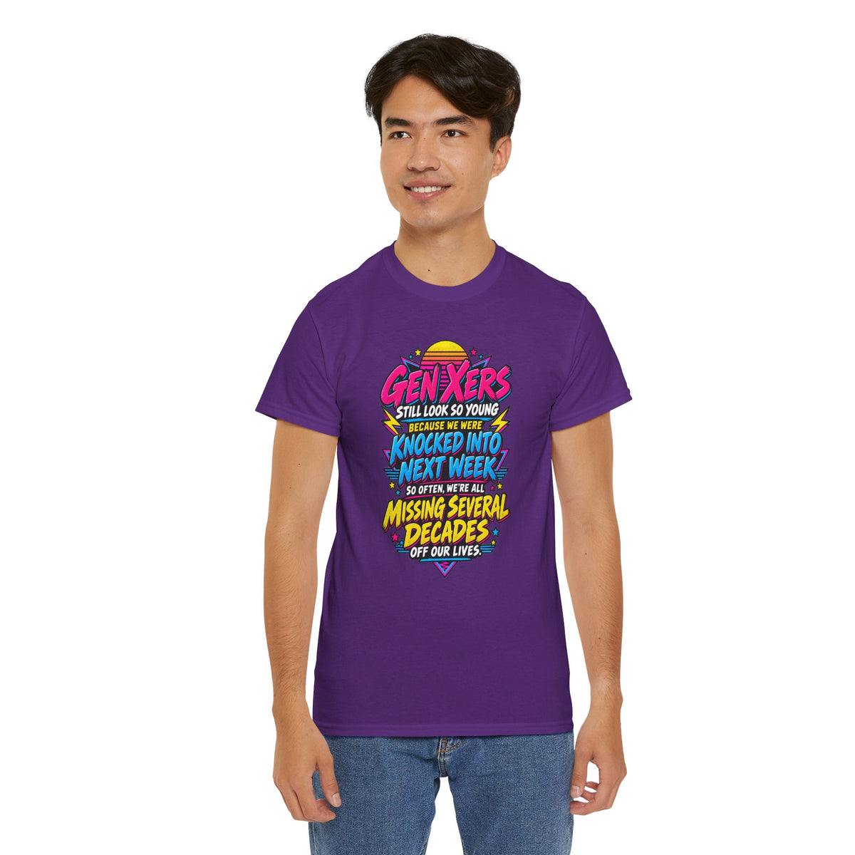 Gen Xers Retro Graphic Tee — “Still Look So Young… Missing Several Decades”