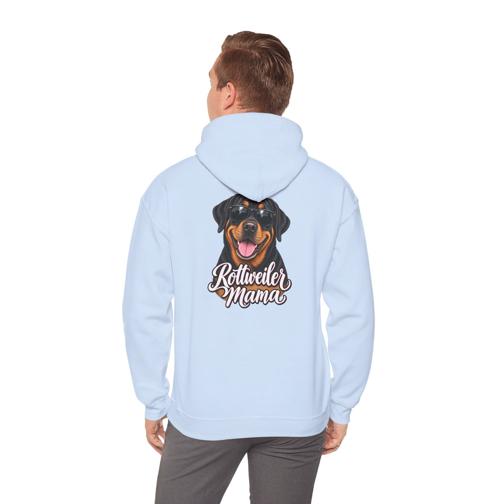 Rottweiler Mama Hoodie — Cute Rottie Portrait Pullover for Dog Moms