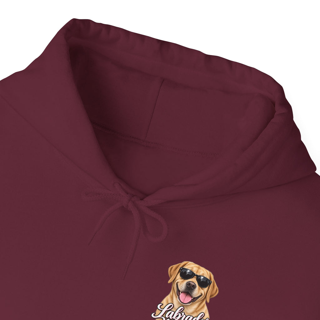 Labrador Mama Hoodie — Dog Mom Sweatshirt with Cute Sunglasses Lab Design