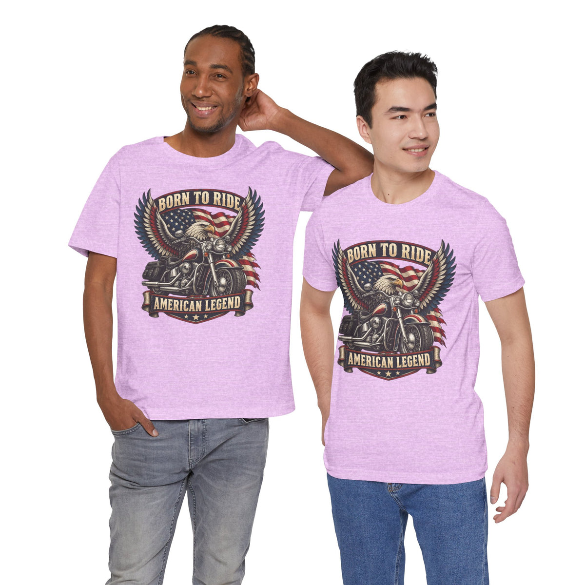 Born to Ride Eagle Motorcycle Tee — American Legend Patriotic T-Shirt