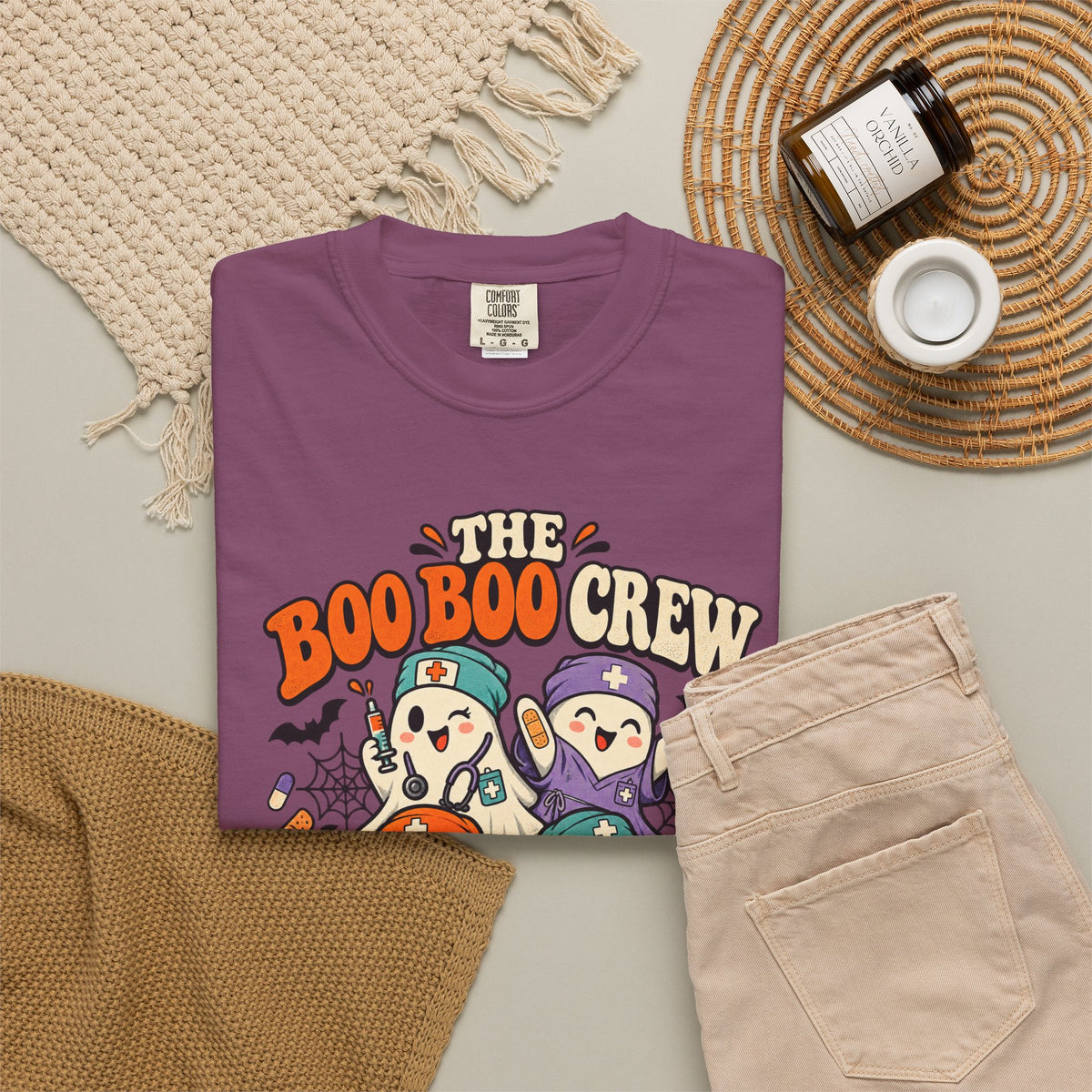 Halloween 'The Boo Boo Crew' Graphic T-Shirt