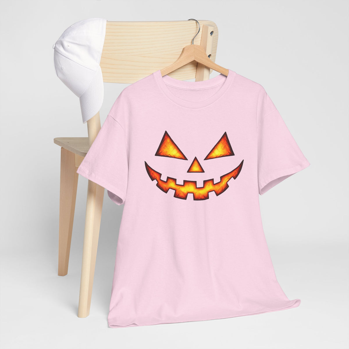 Jack-O'-Lantern Pumpkin Scary Face T-Shirt — Halloween Horror Costume Tee