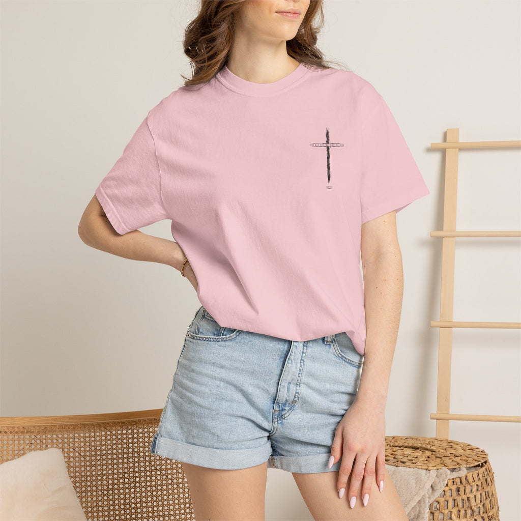 Christian Cross T-Shirt — 'The Way, The Truth, The Life' Religious Tee