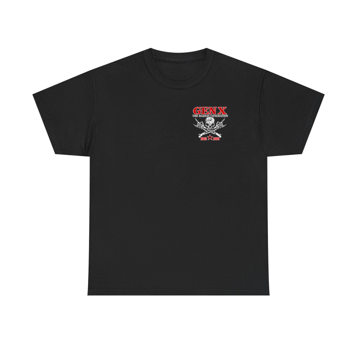 Gen X T‑Shirt — "The Badass Generation" Skull & Crossbones Retro Tee