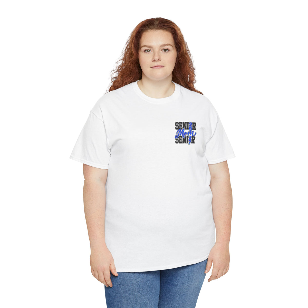 Senior Mom 2027 T-Shirt — Back Print Proud Senior Parent Tee