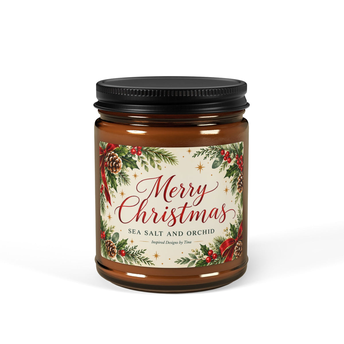 Merry Christmas Sea Salt & Orchid Soy Candle