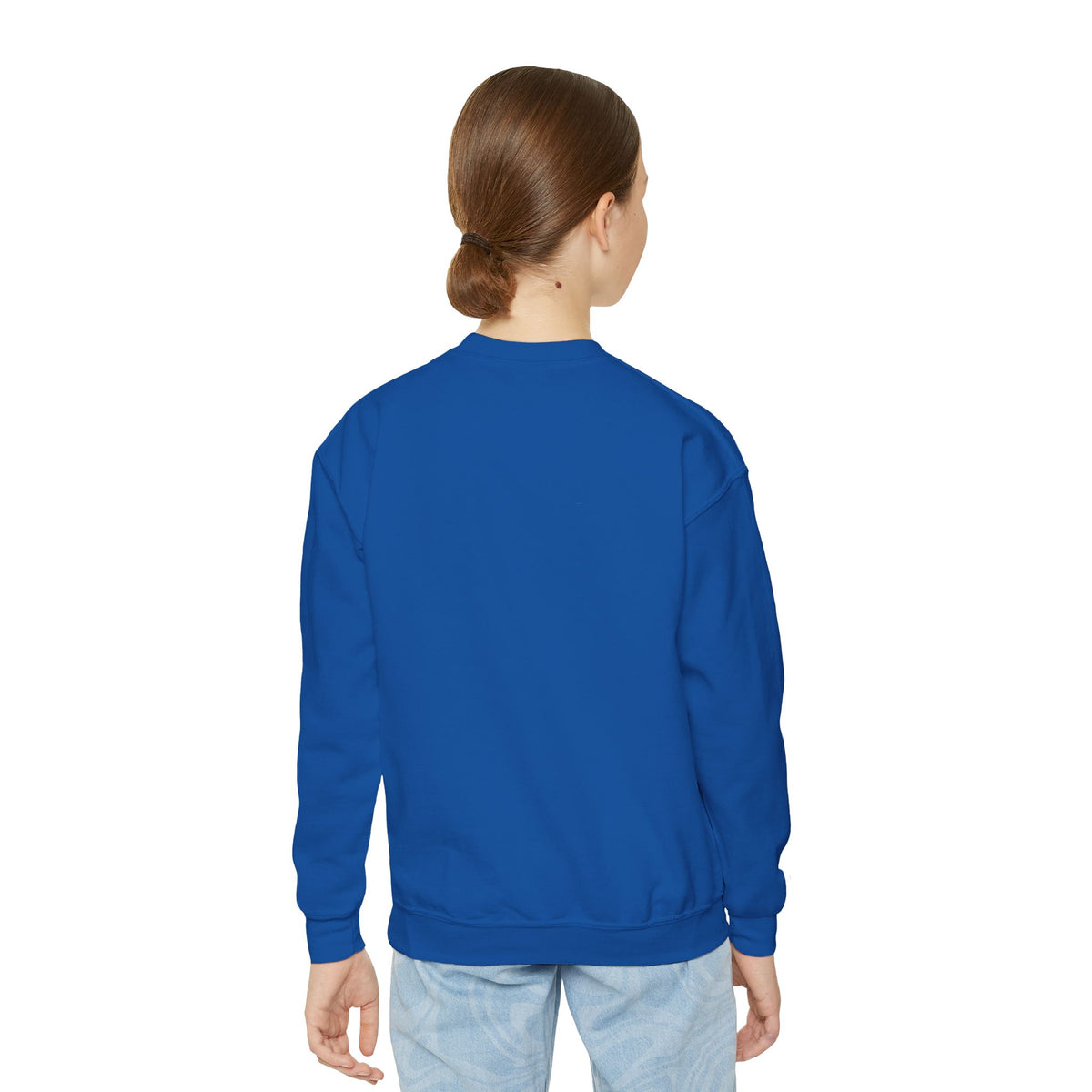 Youth Crewneck Sweatshirt — Cute Smiley "Stay Sweet" Graphic, Kids Cozy Pullover