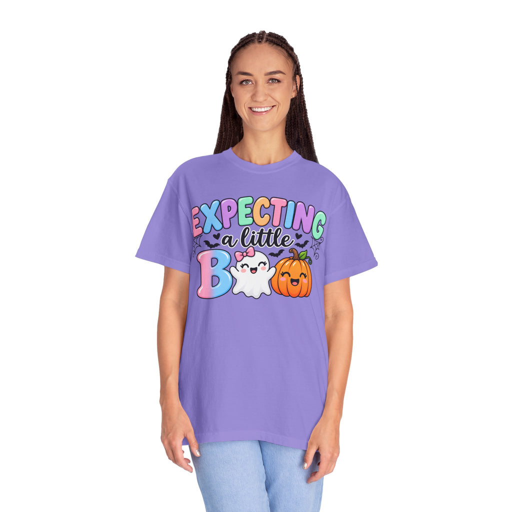 Expecting a Little Boo Maternity T-Shirt — Cute Halloween Pregnancy Tee