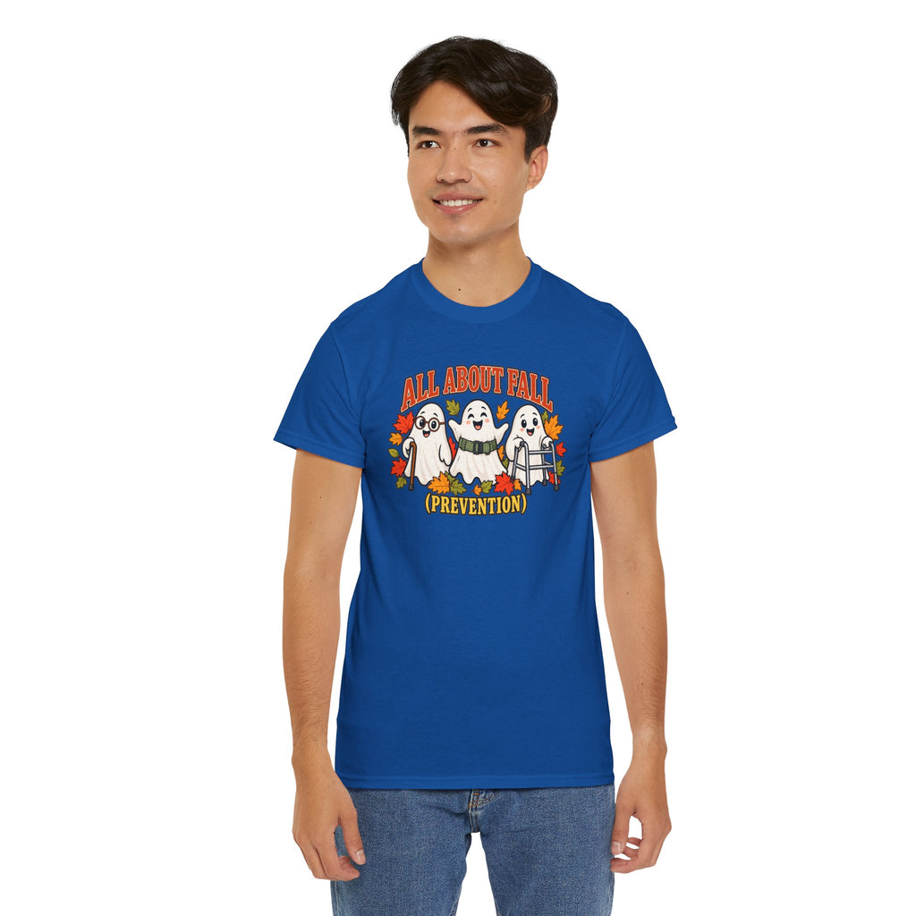 All About Fall (Prevention) Ghost Tee — Cute Halloween Autumn T-Shirt