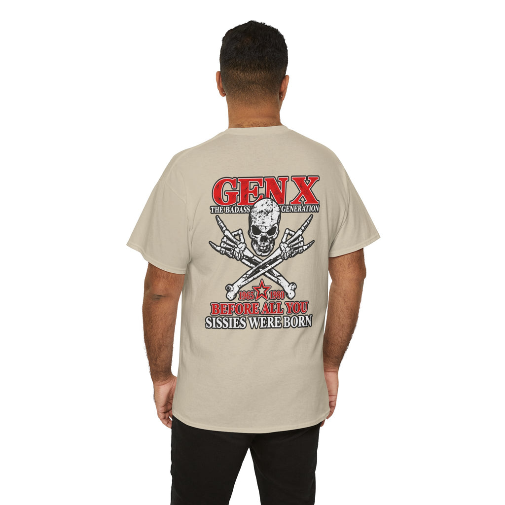Gen X T‑Shirt — "The Badass Generation" Skull & Crossbones Retro Tee