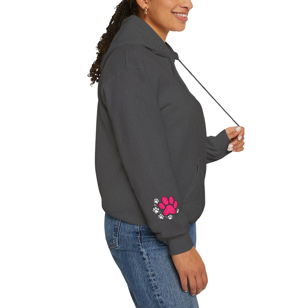 My Shadow Has Four Legs and a Tail Paw Print Hoodie