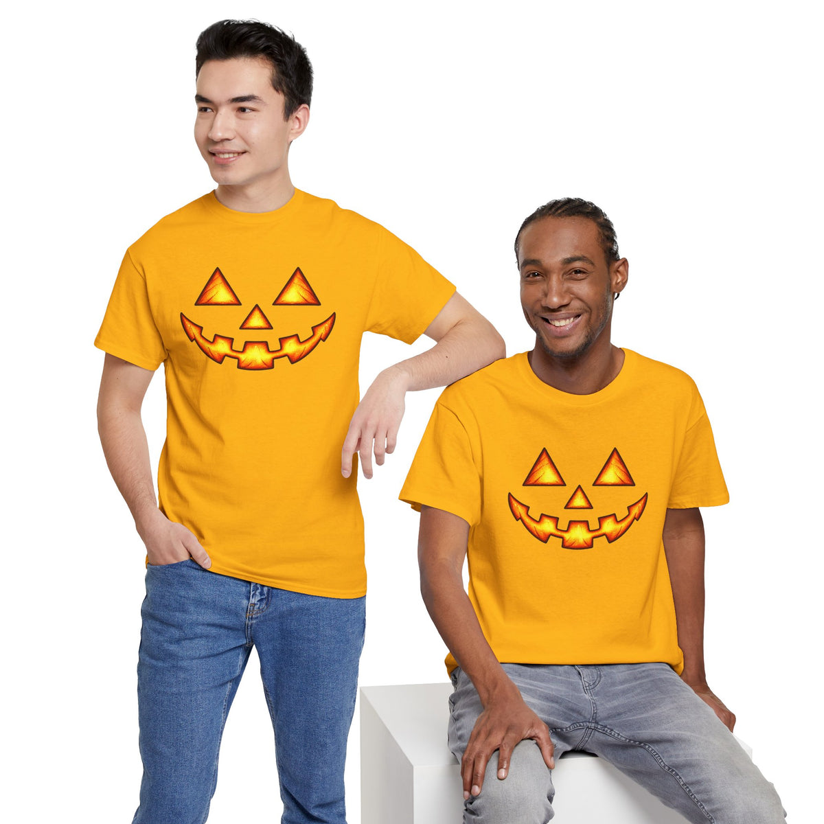 Halloween Jack-O'-Lantern Happy T-Shirt