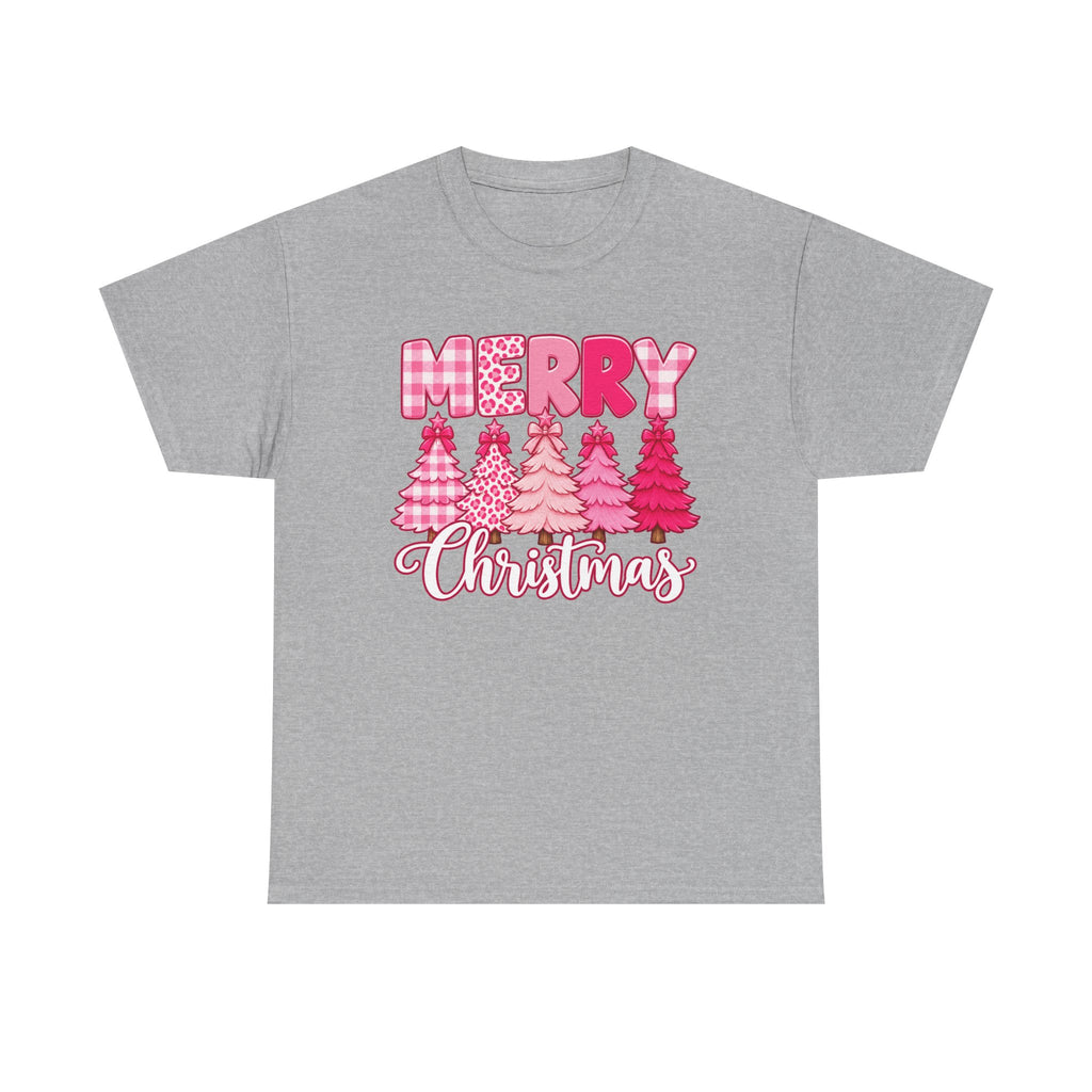 Merry Christmas Pink Christmas Tree T-Shirt