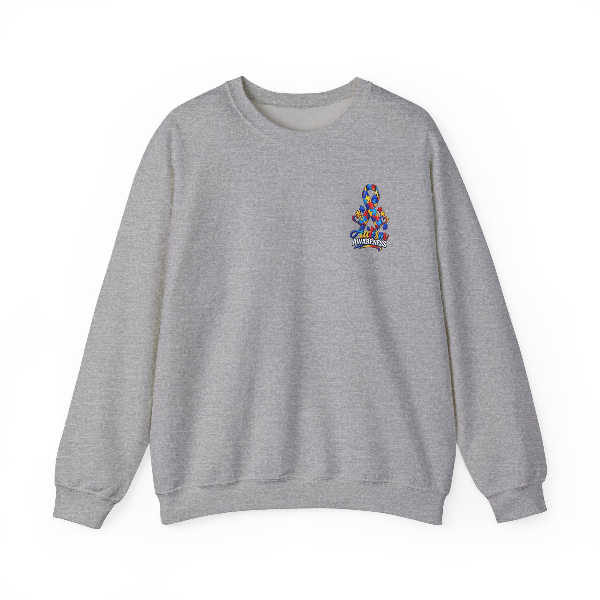 Autism Awareness Ribbon Crewneck Sweatshirt