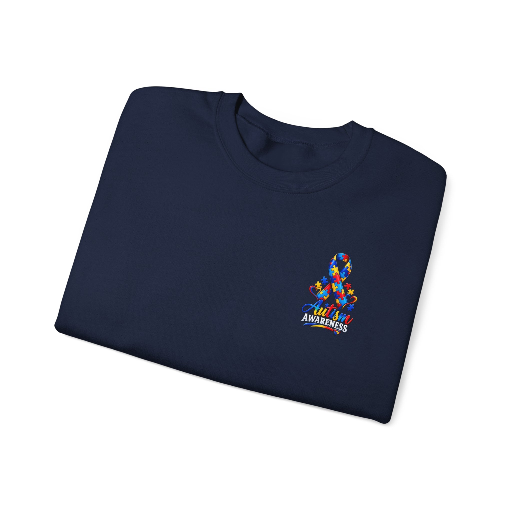 Autism Awareness Ribbon Crewneck Sweatshirt