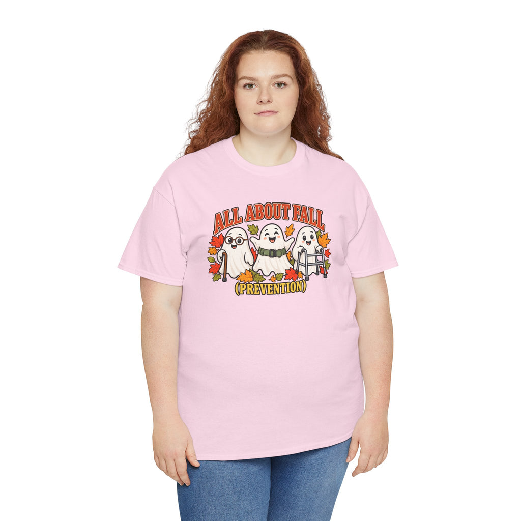 All About Fall (Prevention) Ghost Tee — Cute Halloween Autumn T-Shirt