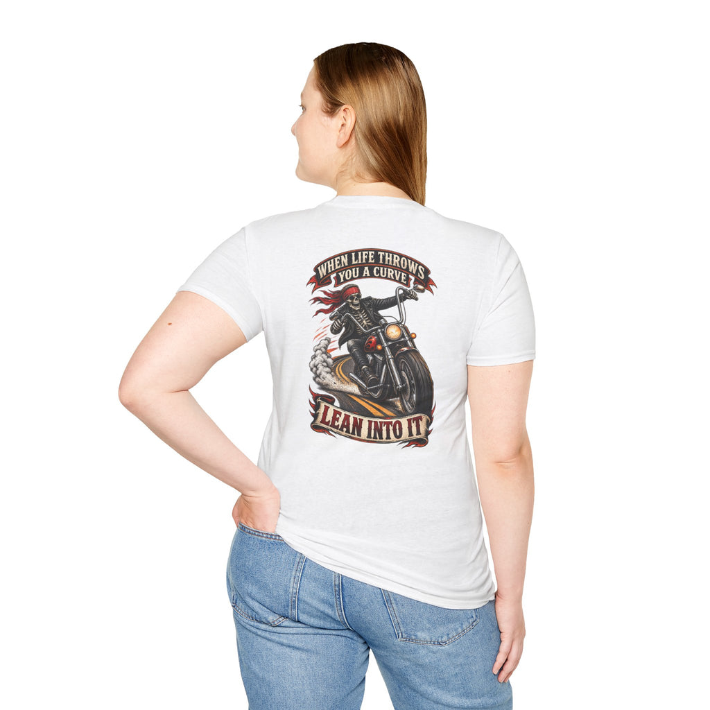 Motorcycle Rider Skull Tee — Born to Ride Graphic T-Shirt