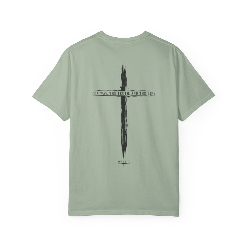 Christian Cross T-Shirt — 'The Way, The Truth, The Life' Religious Tee