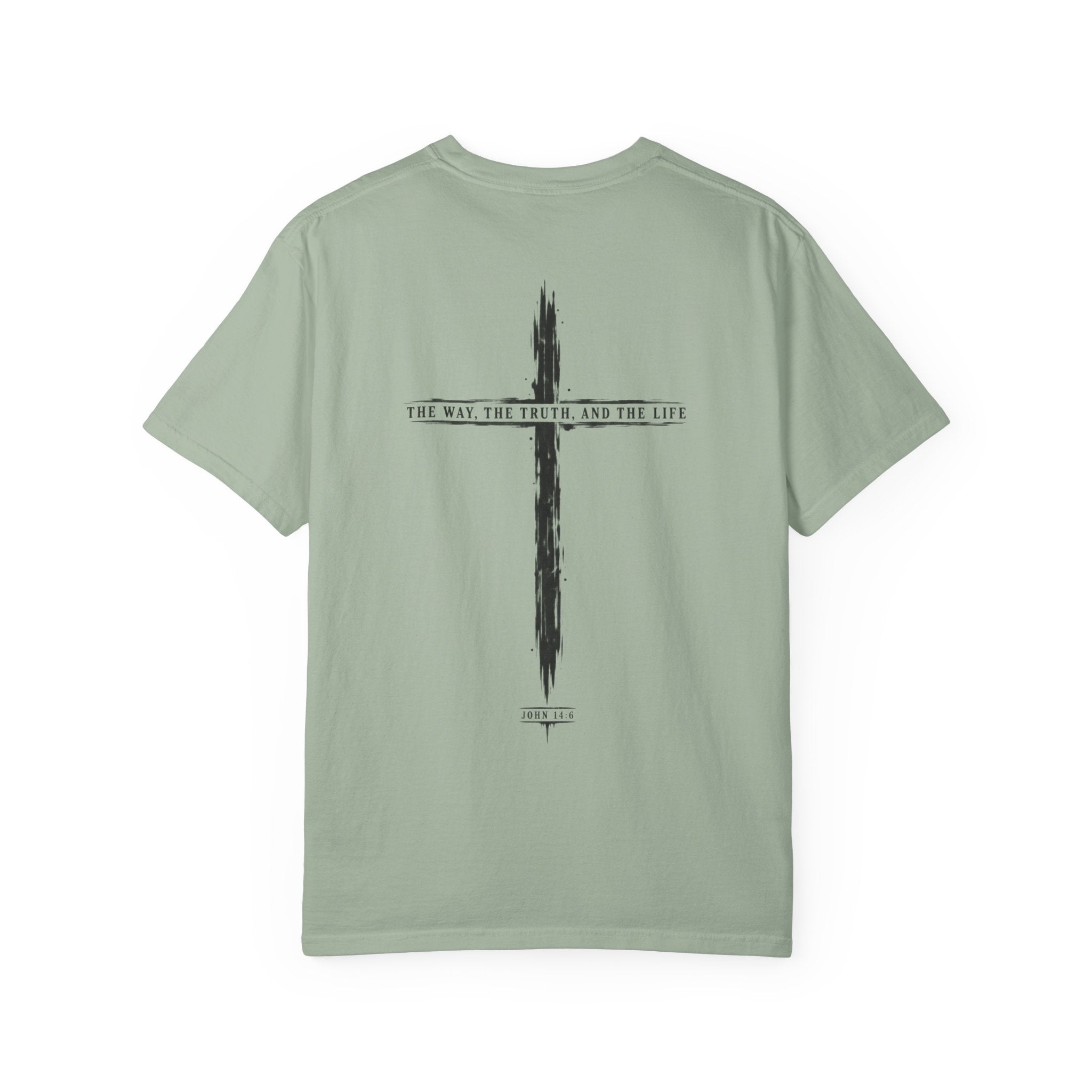 Christian Cross T-Shirt — 'The Way, The Truth, The Life' Religious Tee