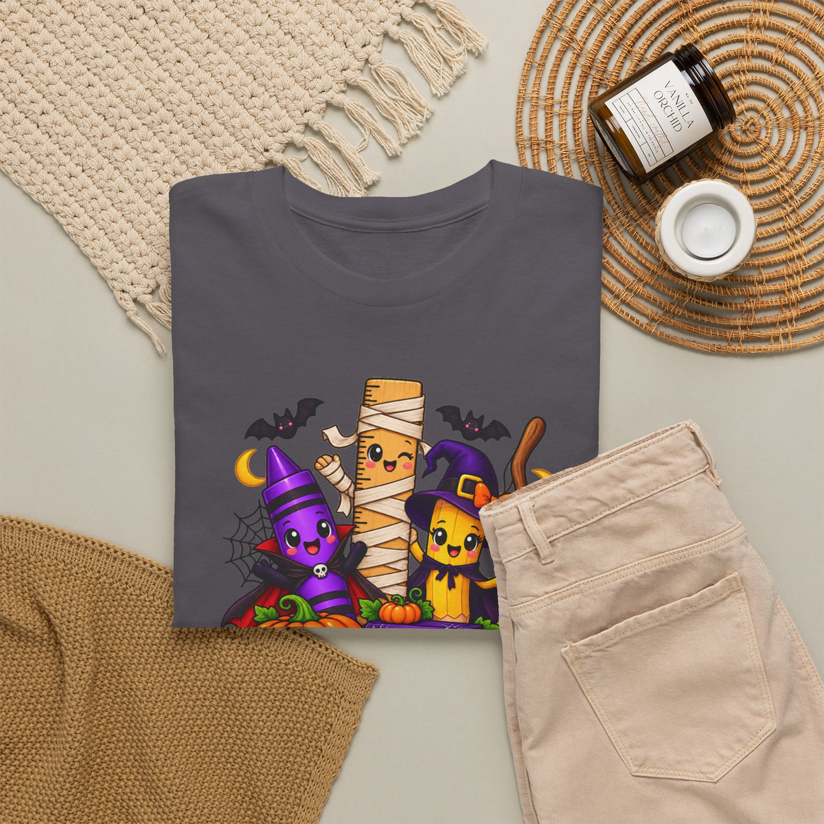 Halloween Teacher Tee — "What A Boo-tiful Day To Learn" Kids' Classroom Shirt