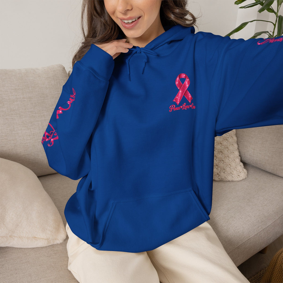 Pink Ribbon Breast Cancer Awareness Hoodie