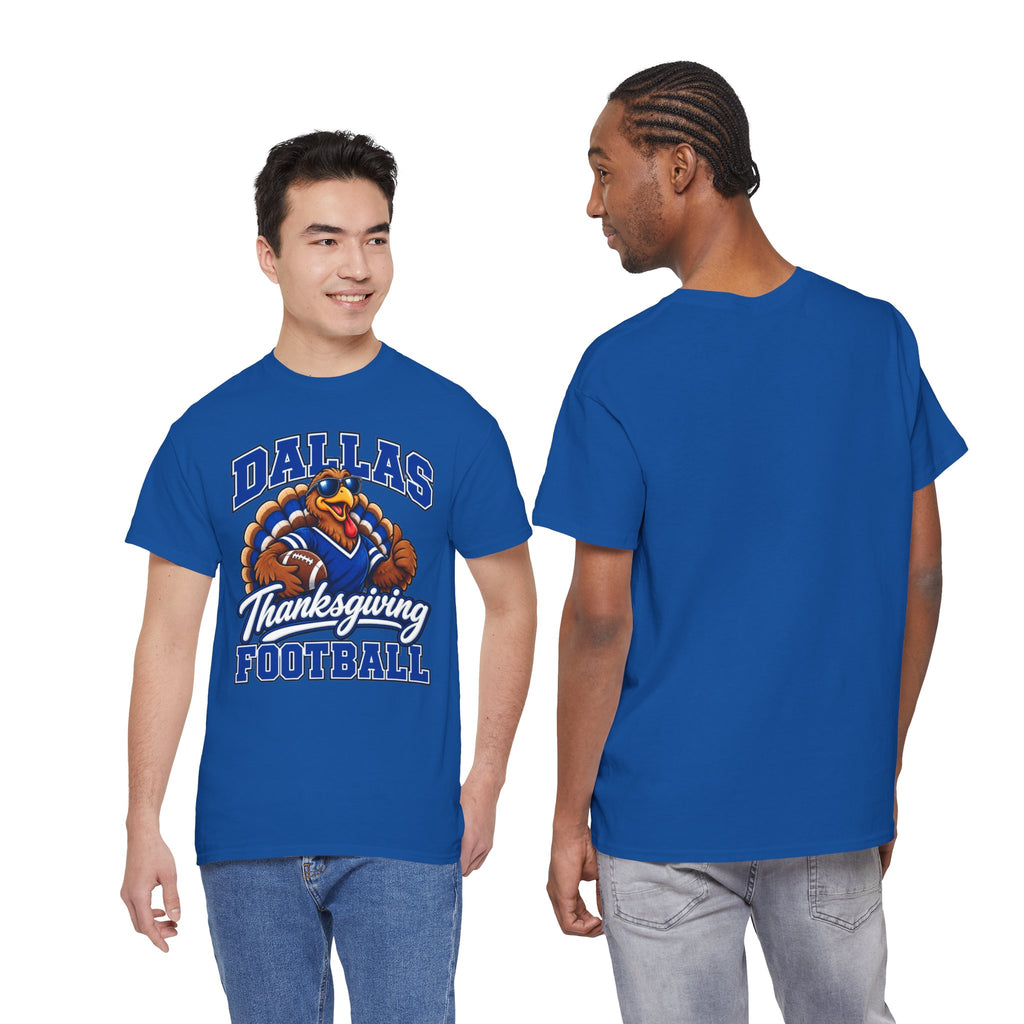 Dallas Thanksgiving Football T-Shirt — Turkey Mascot Game Day Tee