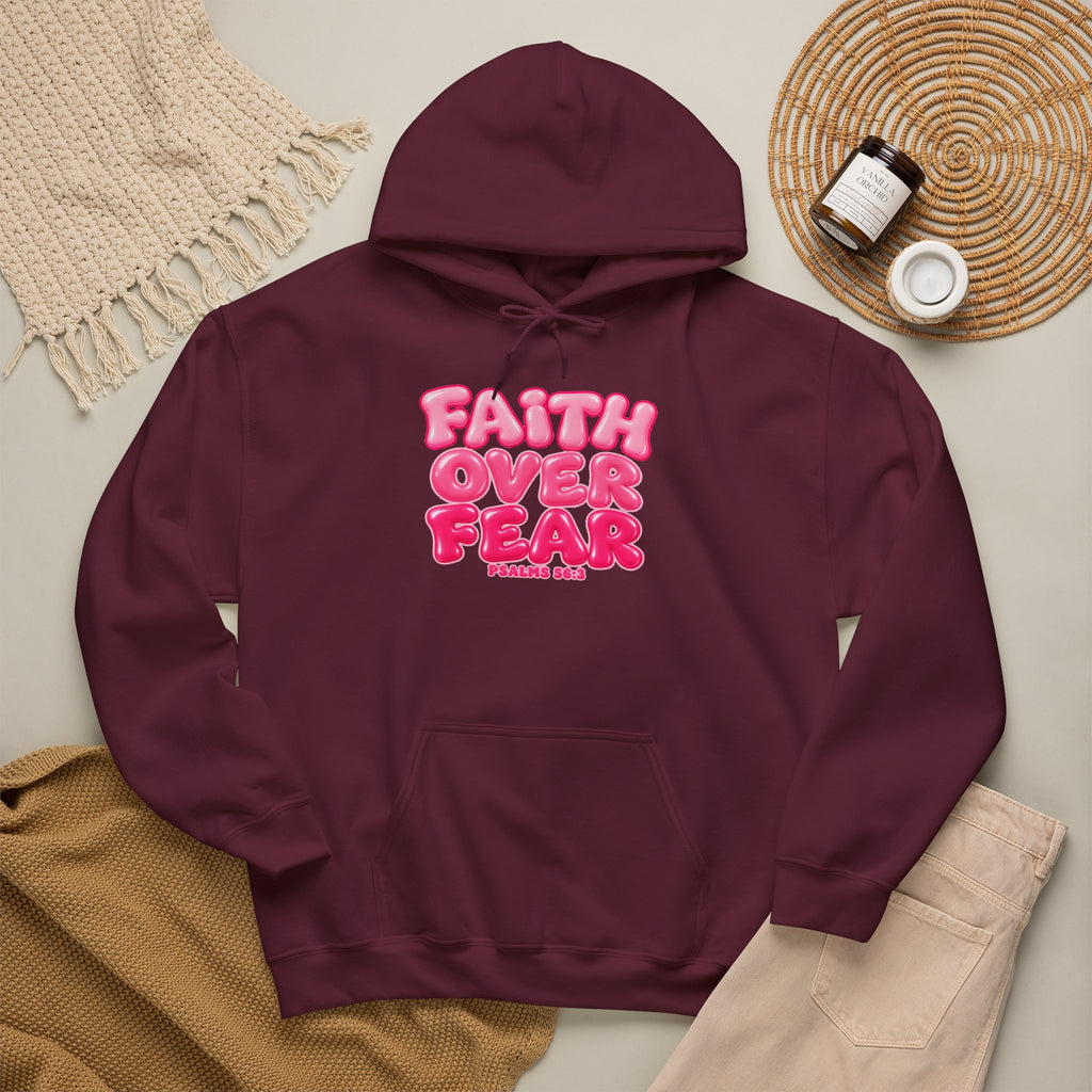 Faith Over Fear Inspirational Hoodie