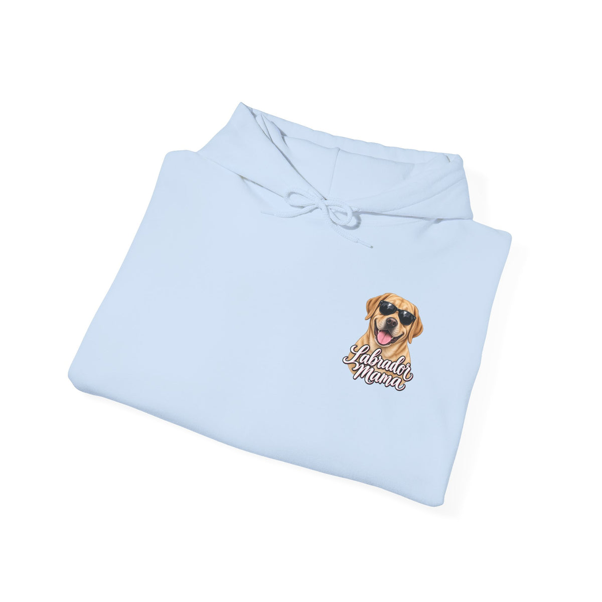 Labrador Mama Hoodie — Dog Mom Sweatshirt with Cute Sunglasses Lab Design