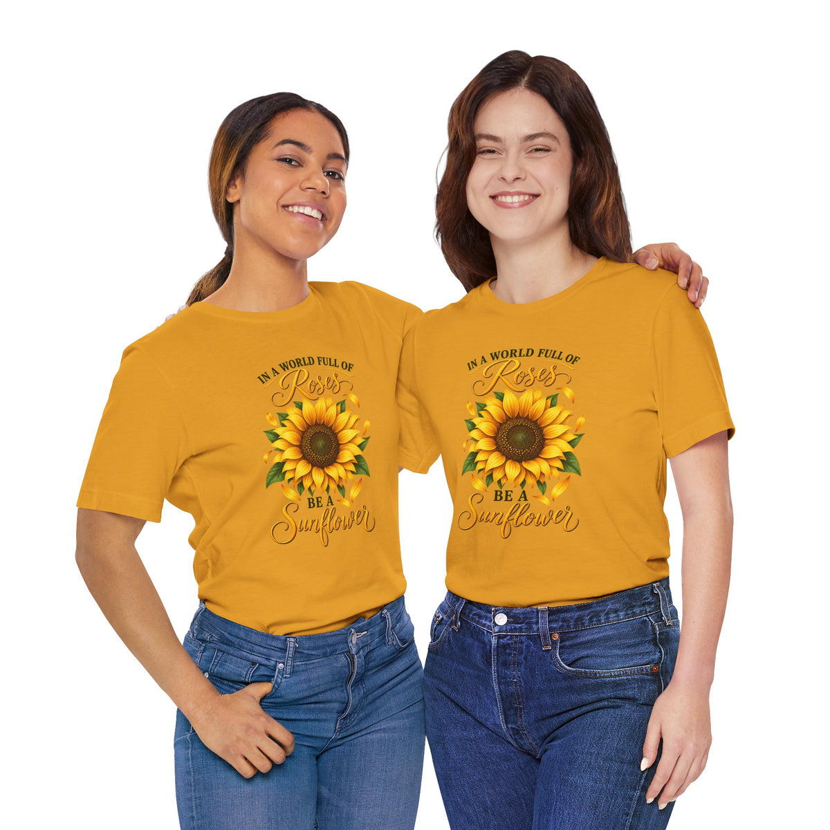 Be a Sunflower T-Shirt | Inspirational Floral Graphic